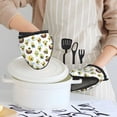 thumbnail image 2 of Cute Avocado Moon Oven Mitts Heat Resistant - Soft Lining Silicone Mini Oven Mitts with HangingLoop, Kitchen Oven Gloves Heat Resistant 500℉ for Cooking Baking Microwave, 2 of 7