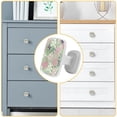 thumbnail image 4 of 4 Pieces Set Drawer Pulls Handle Square Wardrobe Cabinet Knobs with Stainless Steel Screws Furniture Kitchen Decor, 4 of 5