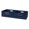 thumbnail image 3 of Niche Cubo Set of 2 Half-Size Foldable Fabric Storage Bins with Label Holders- Black, 3 of 12