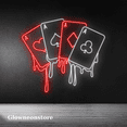 thumbnail image 2 of Glowneon Gambler Poker Neon Sign, Gambler Casino Wall Decoration, 2 of 4