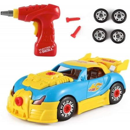 Toyvelt Take Apart Toy Racing Car Kit For Kids W Electric Toy Drill, Lights and Sounds - Build Your Own Car Toy For Boys & Girls age 3, 4, 5, 6 yrs - 12 years old Best Gift For (Best Place To Find Old Cars)