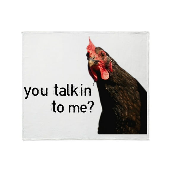 CafePress - Funny Attitude Chicken Throw Blanket - Soft Fleece Throw Blanket, 50"x60" for All Ages
