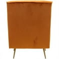 thumbnail image 6 of Fox Hill Trading Lana Velvet Accent Chair, Harvest Orange, 6 of 6