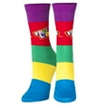 thumbnail image 4 of Crazy Socks – Froot Loops Cereal Novelty Crew Socks – Medium – Colorful Breakfast Food Graphic Fun, 4 of 6