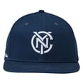 thumbnail image 2 of Unisex Live Breathe Futbol Navy New York City FC Monogram Snapback Hat, 2 of 4