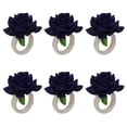 thumbnail image 4 of Servilletero Toystoory de flores artificiales de lino 6 piezas decoración romántica, 4 of 6