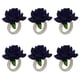 thumbnail image 5 of Servilletero portátil extraíble reutilizable Naiovety 6 piezas lino flor artificial decoración romántica casa Azul oscuro 2piezas, 5 of 6