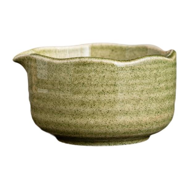 Tazón japonés de cerámica para matcha, fácil de limpiar, ideal para preparar té matcha. Utensilio único para el hogar. Verde hierba