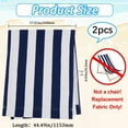 thumbnail image 3 of 2 sillas plegables de playa de repuesto para exteriores, de lona, ​​de 115 x 43 cm, reclinables., 3 of 7