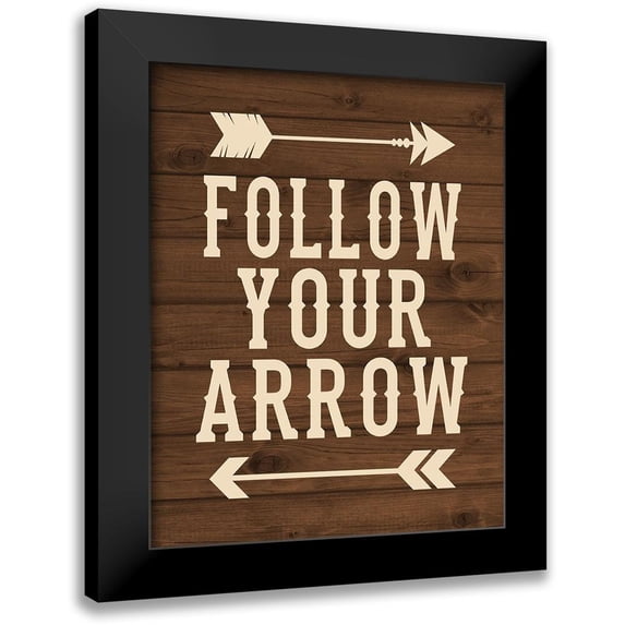 Robinson, Tamara 12x14 Black Modern Framed Museum Art Print Titled - Follow Your Arrow