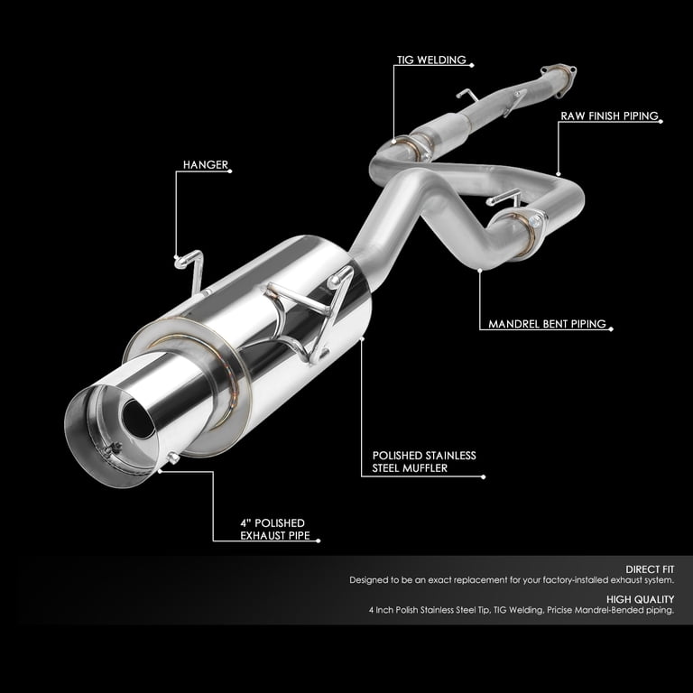 DNA Motoring CBE-HC923-NRT CBEHC923NRT Stainless Steel Catback Exhaust System, Cat-Back Systems... DNA Motoring CBE-HC923-NRT CBEHC923NRT Stainless Steel Catback Exhaust System, Cat-Back Systems...