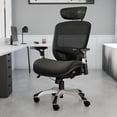 thumbnail image 2 of Staples Hyken XL Ergonomic Fabric Swivel Big & Tall Chair Black (ST63145), 2 of 16