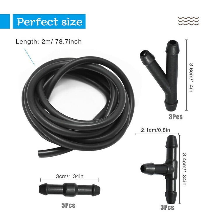 Car Windshield Washer Nozzle Hose Connector For BMW E30 E36 E39 E46 E60 E70 E87 E90 E92 E71 F10 F30 F20 F01 F02 X3 X4 X5 - 34