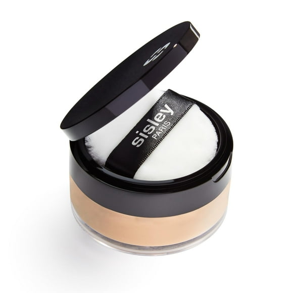 Sisley Paris Phyto-Poudre Libre 4 Sable - Polvo translúcido suelto ultraligero que mejora la belleza - Matifica la piel y fija el maquillaje - Todo tipo de piel - Incluye esponja de polvo de terciopel