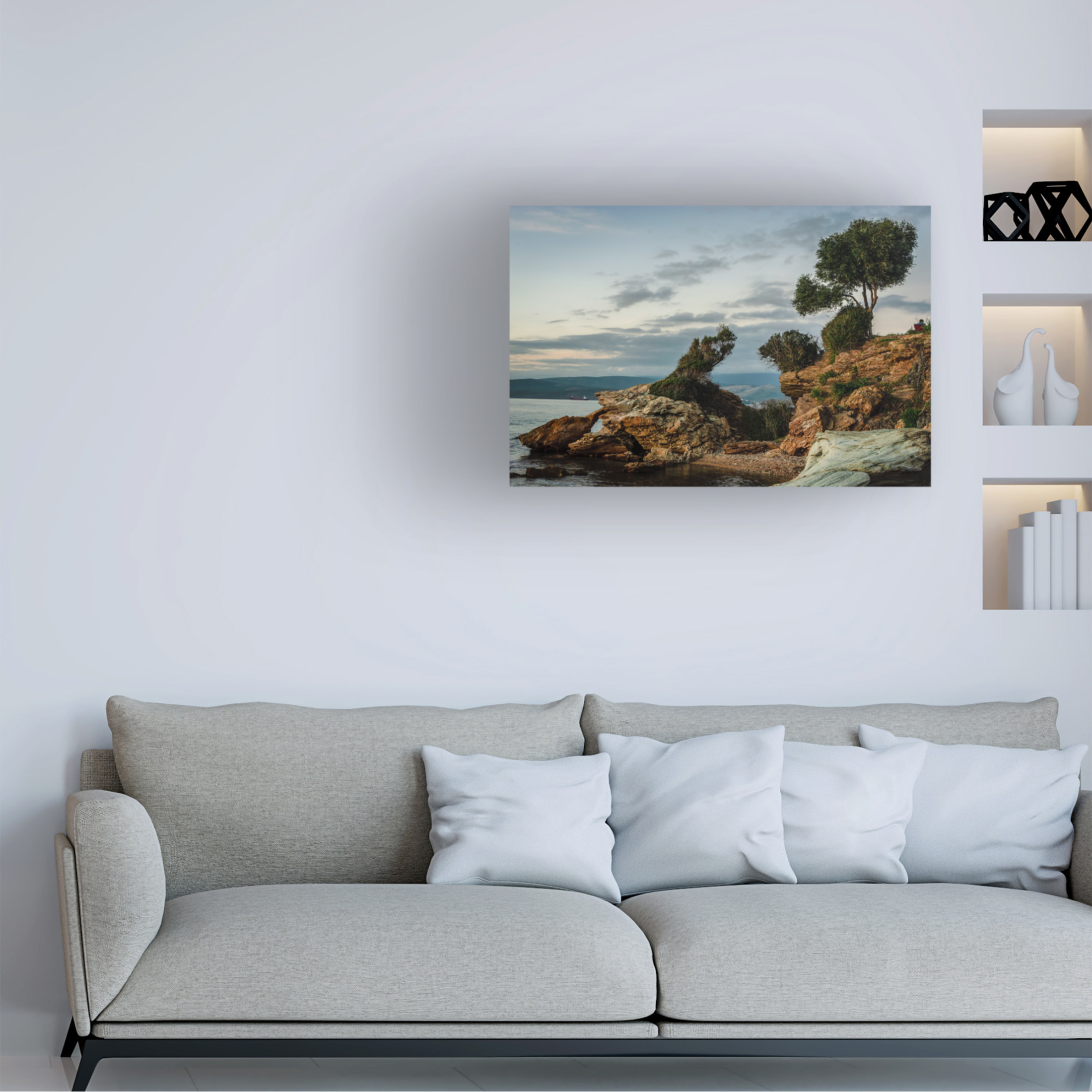 Canvas Wall Art - Yury A Melnikov 'Bible Places Today' Wall Art for Living Room, Bedroom, or Office Décor by Trademark Fine Art - 32 x 22 Inches