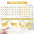 thumbnail image 2 of 2400pcs 4 Styles Gold Meal Stickers 0.5 Inch Food Choice Sticker Sheep/Cow/Duck/Fish Wedding Meal Indicator Stickers Kitchen Stickers Meal Stickers for Place Card Wedding Party Supplies DIY, 2 of 7