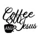 thumbnail image 2 of ing Wall Art Sign Arte de la pared Decoración Esculturas de pared Cocina moderna Metal Coffee Sign para Farmhouse Dormitorio Puerta Decoraciones Estac , Café Jesús, 2 of 5