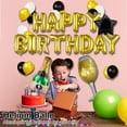 thumbnail image 5 of Silver Balloon Happy Birthday Letter Aluminum Foil Balloons Party Wedding Decor (Gold Set), 5 of 8