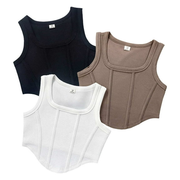 TSHXS Undershirts For Girls Toddler Girl Undershirts Girls Dance Tank Top Crop Tank Top Sleeveless Dance Outfit For Ballet Wear Coffee 13-14 Years