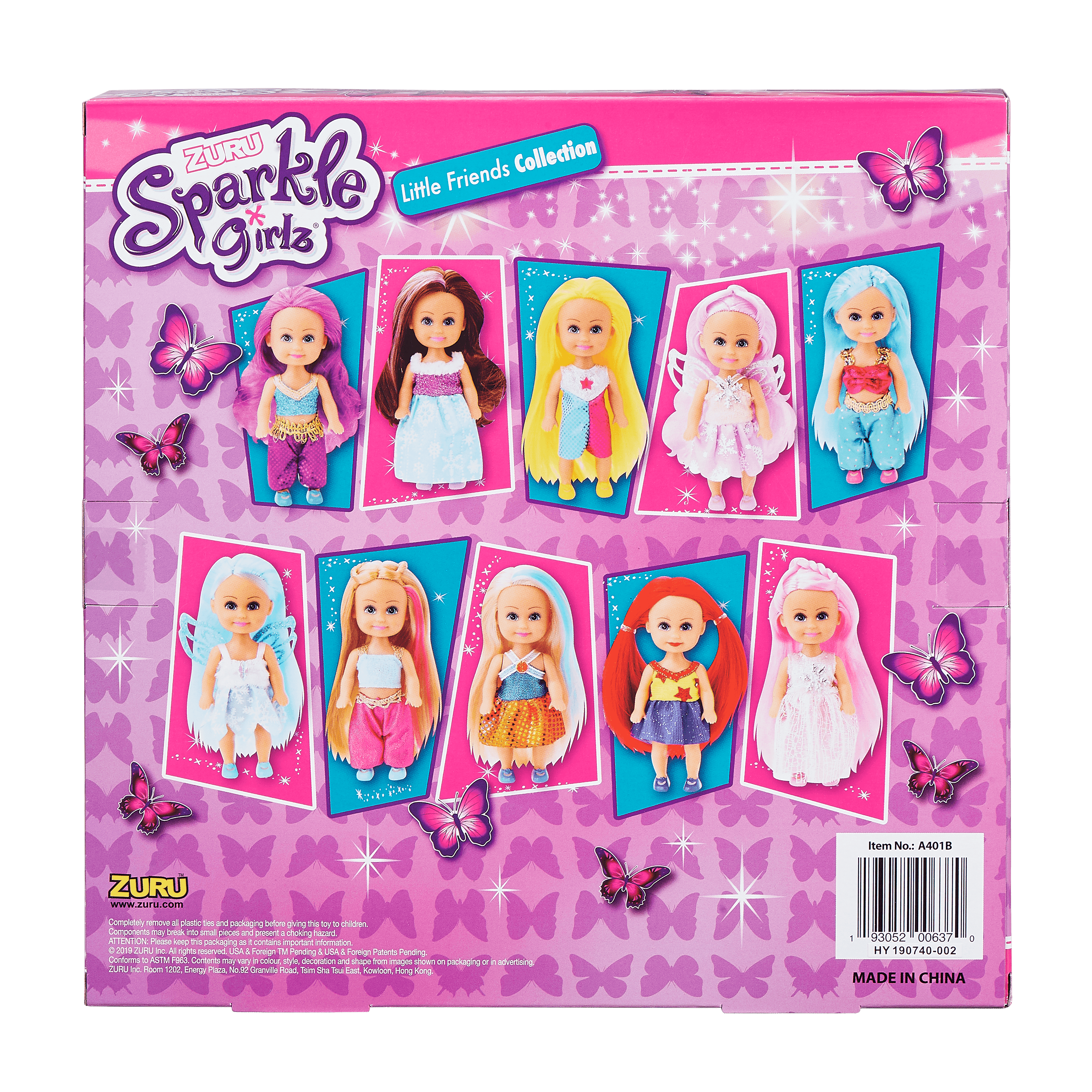 Funville Sparkle Girls Princess Fairy 10 Mini Dolls Little Friends Collection 