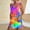 Multicolor, variant on Royisotas Shorts Women Suspender Summer Casual Loose Jumpsuit Shorts Pocket Tie Dye Shorts for Women Plus Size