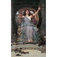thumbnail image 2 of John William Waterhouse 16x24 Black Ornate Framed Double Matted Museum Art Print Titled: Circe Offering the Cup to Odysseus (1891), 2 of 5