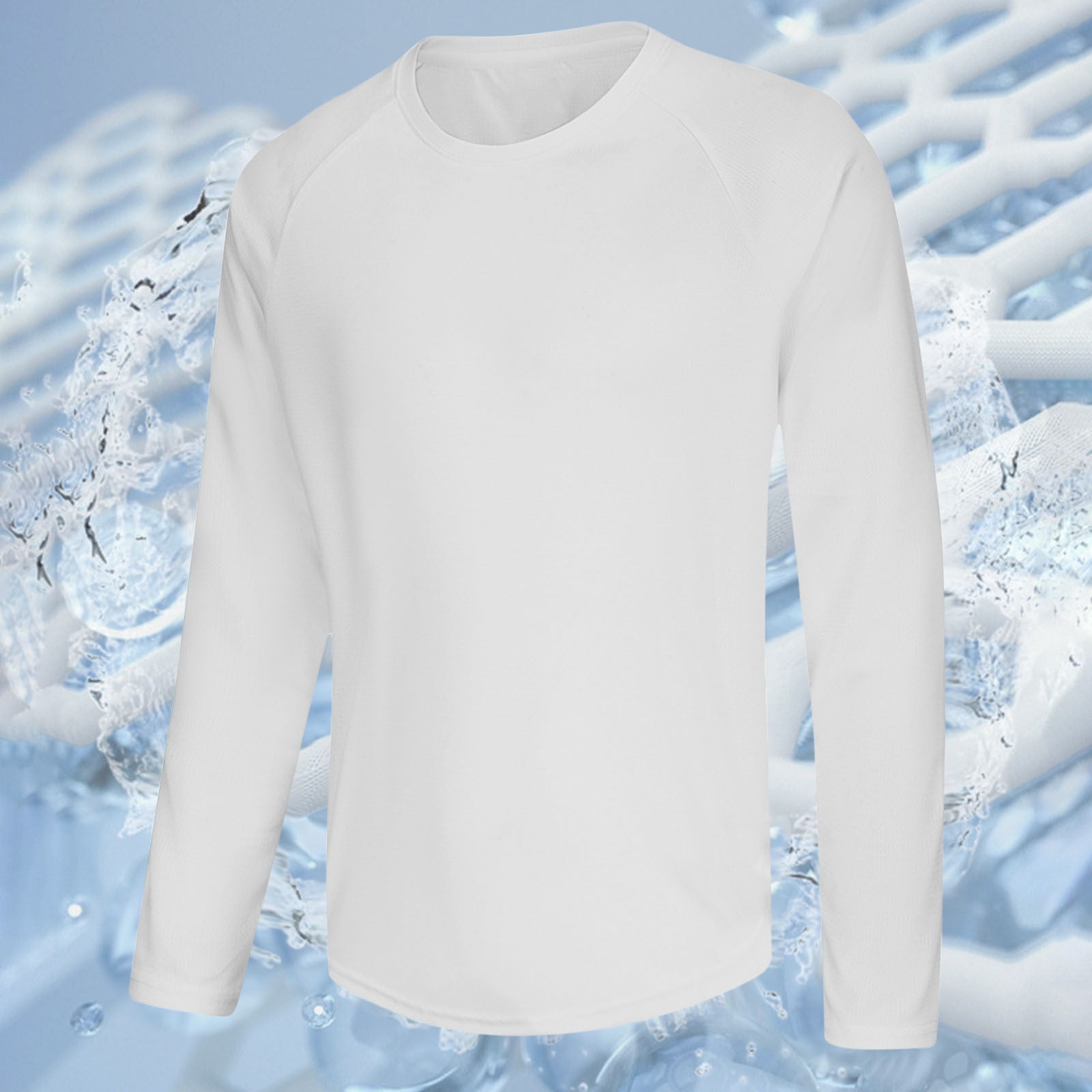 Chemise à manches longues unie Bar & Shield pour homme, blanche