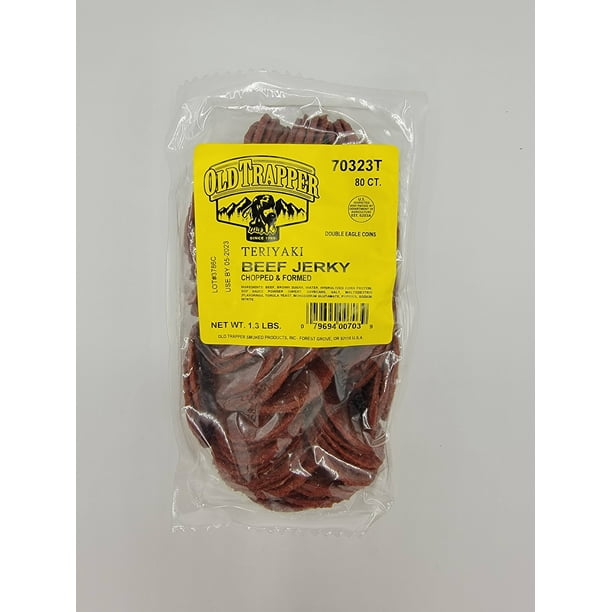 Old Trapper Beef Jerky Double Eagle Refill Bags, Teriyaki 80 ct