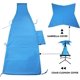 thumbnail image 5 of Funda de cojín de repuesto y tela para sombrilla, hecha para patio, tumbona curvada, hamaca flotante, tela suave impermeable (cojín no incluido), azul, 5 of 8