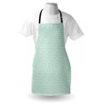 thumbnail image 3 of Greek Key Apron Antique Labyrinth Motifs in Checkered Tile Composition Green and White, Unisex Kitchen Bib Apron with Adjustable Neck for Cooking Baking Gardening, Mint Green White, by Ambesonne, 3 of 3