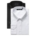 thumbnail image 1 of 2-Pack Men's Classic Fit Solid Long Sleeve Dress Shirts, 1 of 8