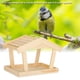 thumbnail image 4 of Bolsillo Para Posarse De Pájaros Cómodo Nido De Pájaro Colgante Textura Hermosa Casa De Pájaros Aviario A Prueba De Humedad Para Decoración De Jardín Interior O Exterior Cergrey Wood Bird House, 4 of 8