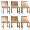 thumbnail image 1 of Sillas de patio VidaXL de madera maciza de teca con cojines de 50 x 53 x 90 cm, 1 of 9