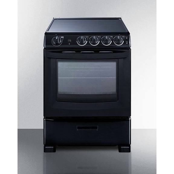 24" Wide Electric Smooth-Top Range