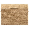 thumbnail image 4 of eHemco Heavy-duty Water Hyacinth Wicker Storage Trunk with Metal Frame and Arch Lid, 24.4 by 16.5 by 18.5 Inches, Natural, 4 of 8