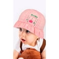 thumbnail image 2 of Wear Sierra Love Rain Infant Girl Maxi Hat, Rainbow Print, Soft Fabric, Pink, One Size, 2 of 3