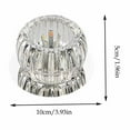 thumbnail image 3 of YiJuHui 1pcs Crystal Ceiling Light Modern LED Chandelier for Bedroom Living Room, Glass Pendant Lamp for Corridor Balcony Porch Entrance, Elegant Home Decor Lighting Fixture, 3 of 9