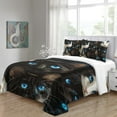 thumbnail image 3 of YJHDM Black Cat Bedding Set Animal Duvet Cover Pillowcase 2/3pcs Luxury Home Textile King/Queen Bed, 3 of 5