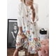 thumbnail image 2 of Vestido midi de manga larga estampado Cuello redondo Gran swing Cintura alta Ropa de mujer Yuarrent AP000135-04B, 2 of 6