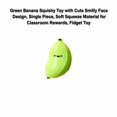 thumbnail image 3 of Green Banana Squishy Toy with Cute Face Design, Single Piece, Soft Squeeze Material for Classroom Rewards, Squeeze Toy, 3 of 3