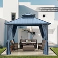 thumbnail image 2 of Segmart 106" x 106" Hardtop Gazebo, Anti-corrosion Ability, 2 of 9