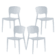 thumbnail image 3 of Set de 4 Sillas para Exterior o interior FRATELLO MUEBLES color Blanco, 3 of 8