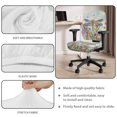 thumbnail image 7 of SCRAWLGOD Dragonfly Floral Sky Set of 2 Non-Slip Office Chair Covers Stretchable Comfy Rotating Chair Cover Scratch Resistant Anti-Dust High Back Chair Slipcover, 7 of 7