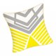 thumbnail image 4 of Funda de almohada Zulema Geometry Yellow 18x18 pulgadas con cremallera, 4 of 7