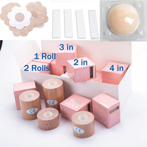 Boob Tape,Boobytape for Breast Lift,Suitable for A-E,Breast Tape Lifting Large Breast Lift Tape (Complexion)
