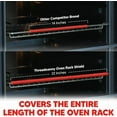 thumbnail image 3 of Oven Rack Shields Extra Long 22” Red (2 Pack) - Heat Resistant Oven Rack Protectors - Prevents Hand and Arm Burns, Food Grade Silicone Oven Rack Cover - Full Length Fit on Standard-Sized USA Ovens, 3 of 8