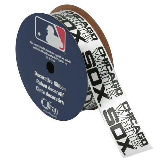 Offray 7/8"x3 Yd MLB Chicago White Sox Ribbon