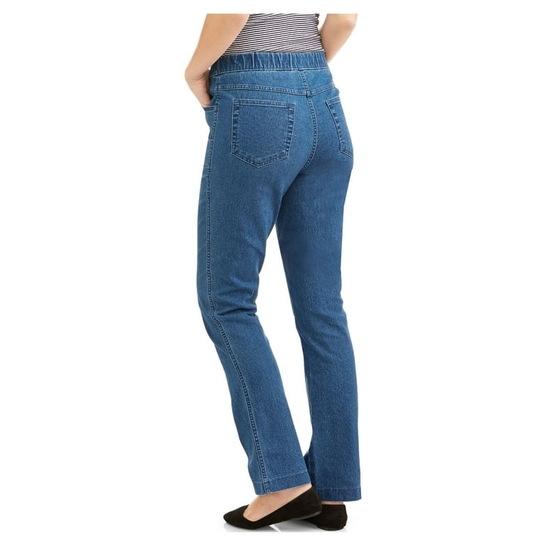 RealSize Womens 4 Pocket Stretch Pull On Bootcut Kuwait