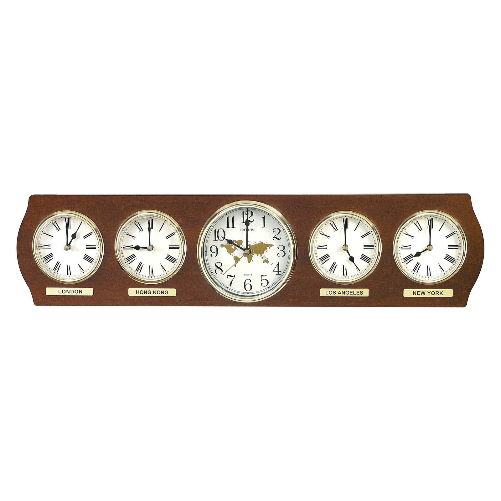 Rhythm USA Time Zones Wall Clock