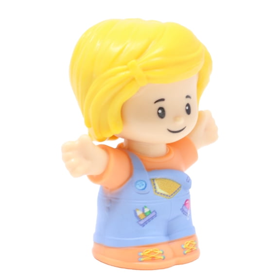 Replacement Part for Collectible Fisher-Price Little People School, Sports, Family or Park Playset HXH05 - Replacement Blonde Girl in Overalls